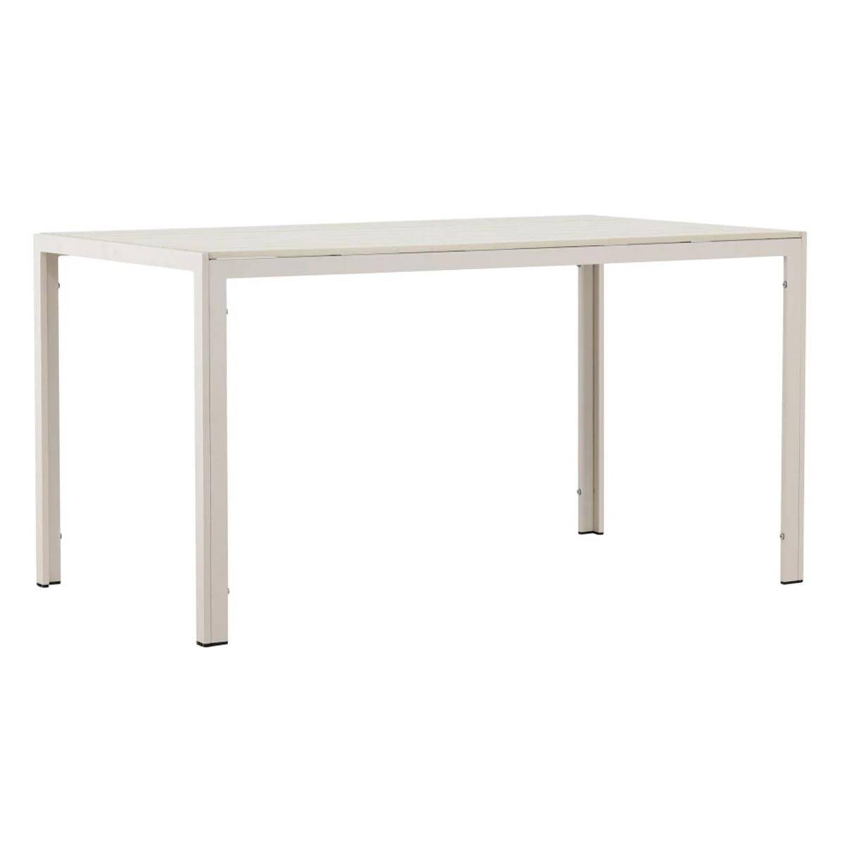 Paris Prix - Table de Jardin "Mirko" 140cm Beige - Image 1