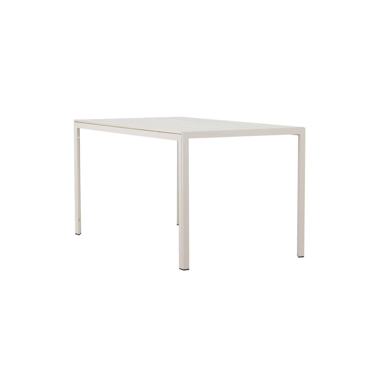 Paris Prix - Table de Jardin "Mirko" 140cm Beige - Image 6