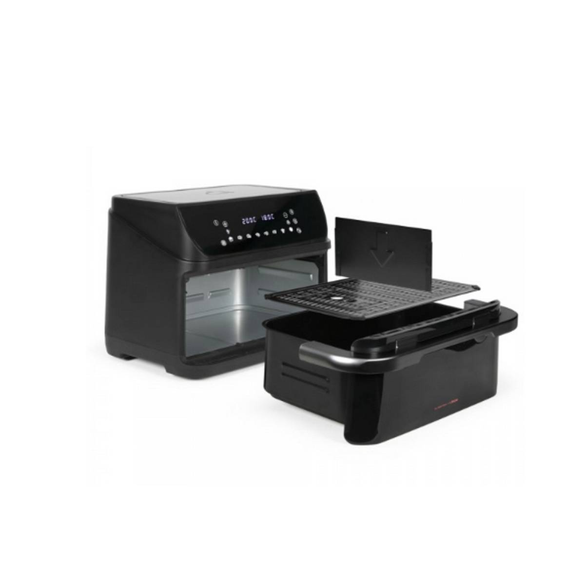 Friteuse à Air Chaud Livoo DOD136B 1500W Sans Huile - Noir & Argenté (Neuf)