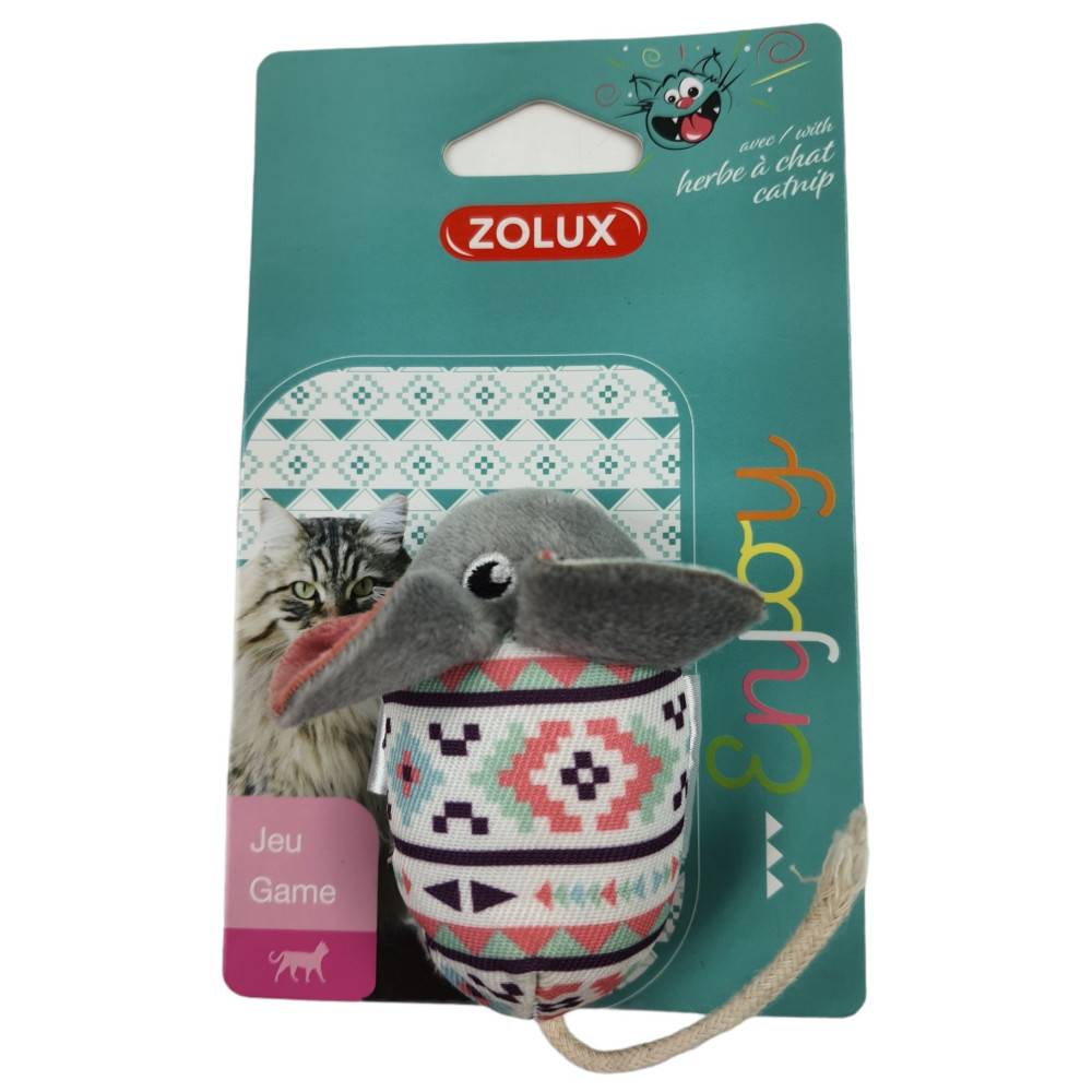 Zolux - Souris grise Kali. 14 x 5 x 3 cm. avec catnip. Jouet chat - Image 4