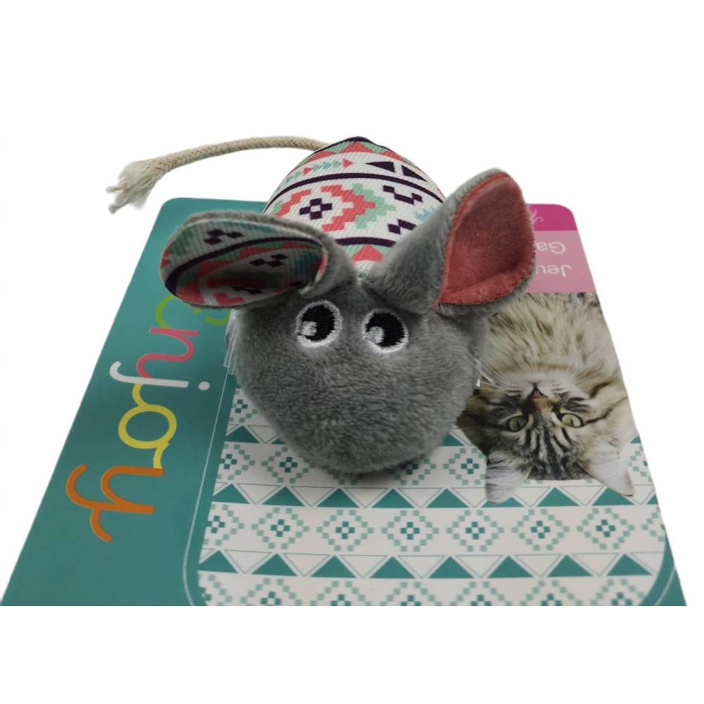 Zolux - Souris grise Kali. 14 x 5 x 3 cm. avec catnip. Jouet chat - Image 5