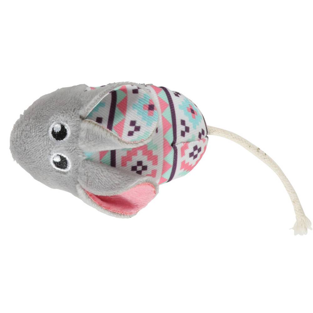 Zolux - Souris grise Kali. 14 x 5 x 3 cm. avec catnip. Jouet chat - Image 1