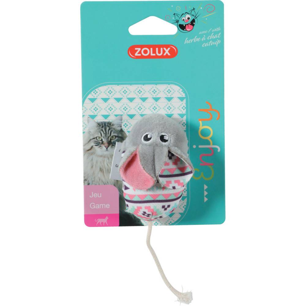 Zolux - Souris grise Kali. 14 x 5 x 3 cm. avec catnip. Jouet chat - Image 8