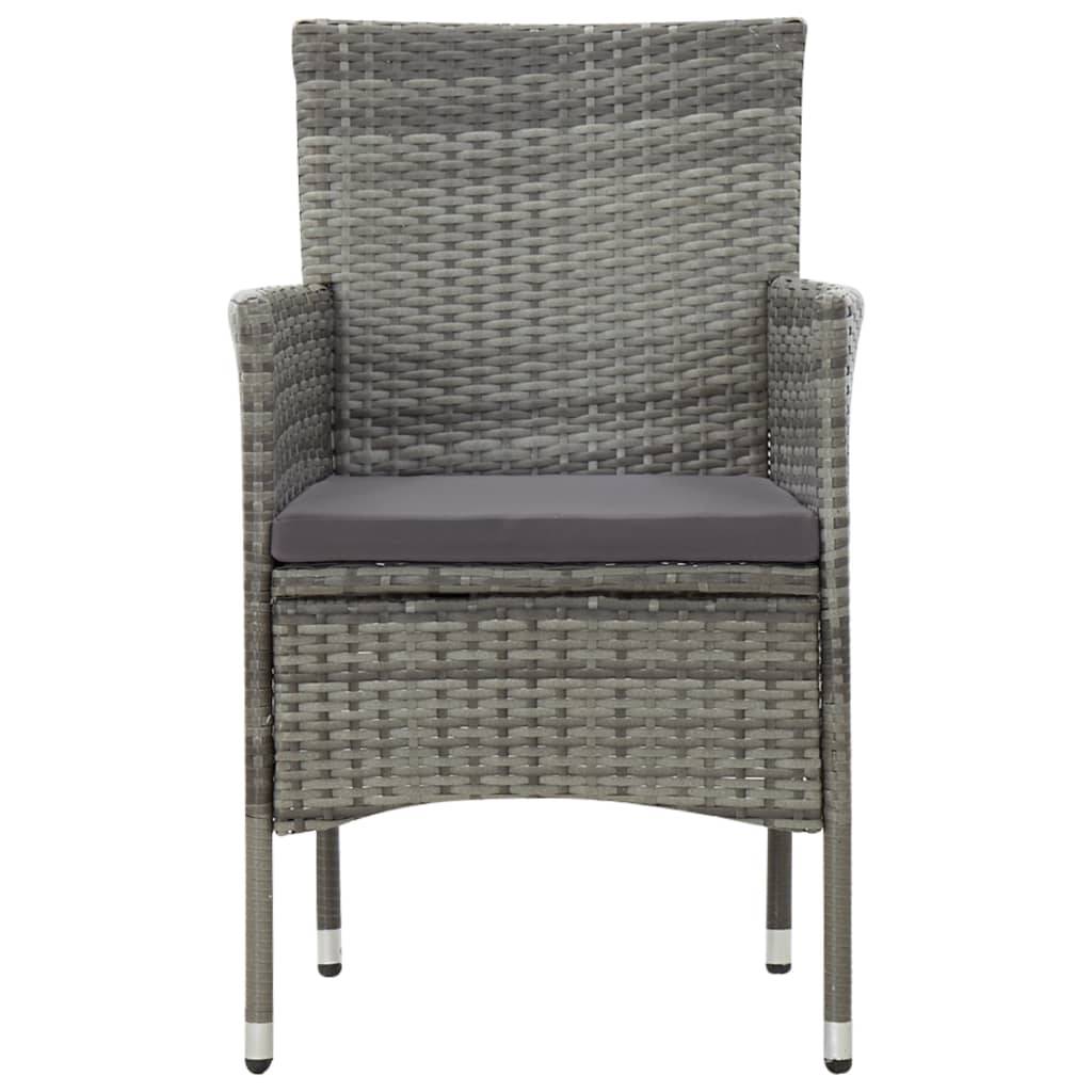 Vidaxl - Salon de jardin 4 pcs avec coussins résine tressée gris vidaXL 45812 - Image 8