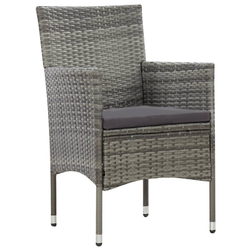 Vidaxl - Salon de jardin 4 pcs avec coussins résine tressée gris vidaXL 45812 - Image 7