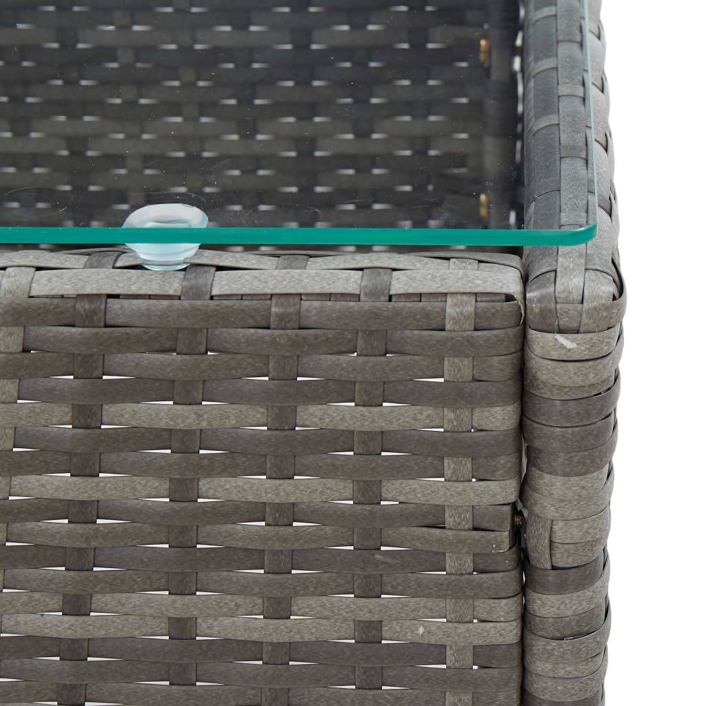 Vidaxl - Salon de jardin 4 pcs avec coussins résine tressée gris vidaXL 45812 - Image 4