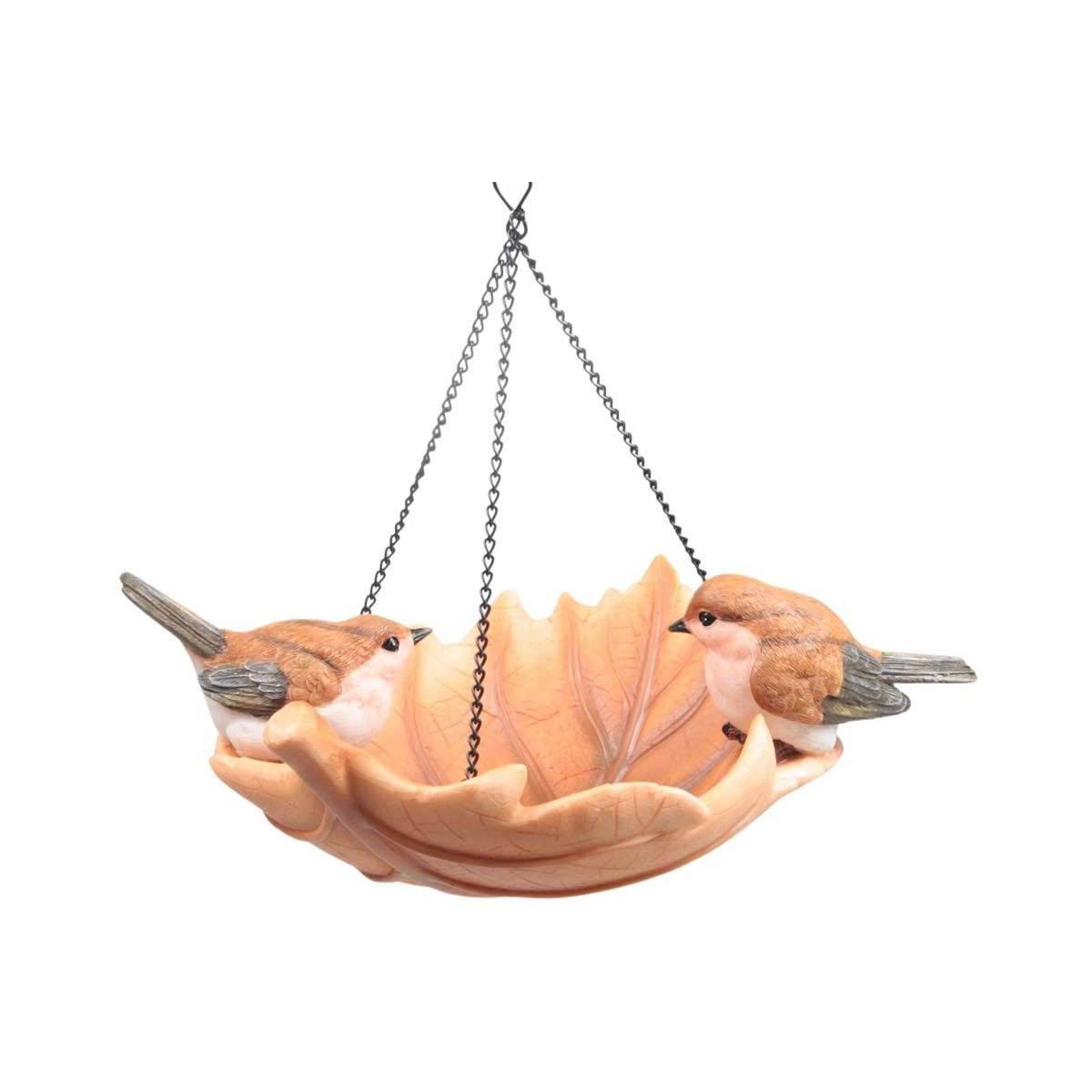Farmwood Animals - Oiseau dans bain en résine à suspendre Moineau - Image 1