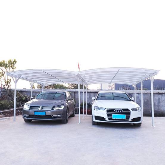 Carport double 30,30 m² aluminium blanc polycarbonate 6mm X-METAL avec kit d'ancrage - Image 6