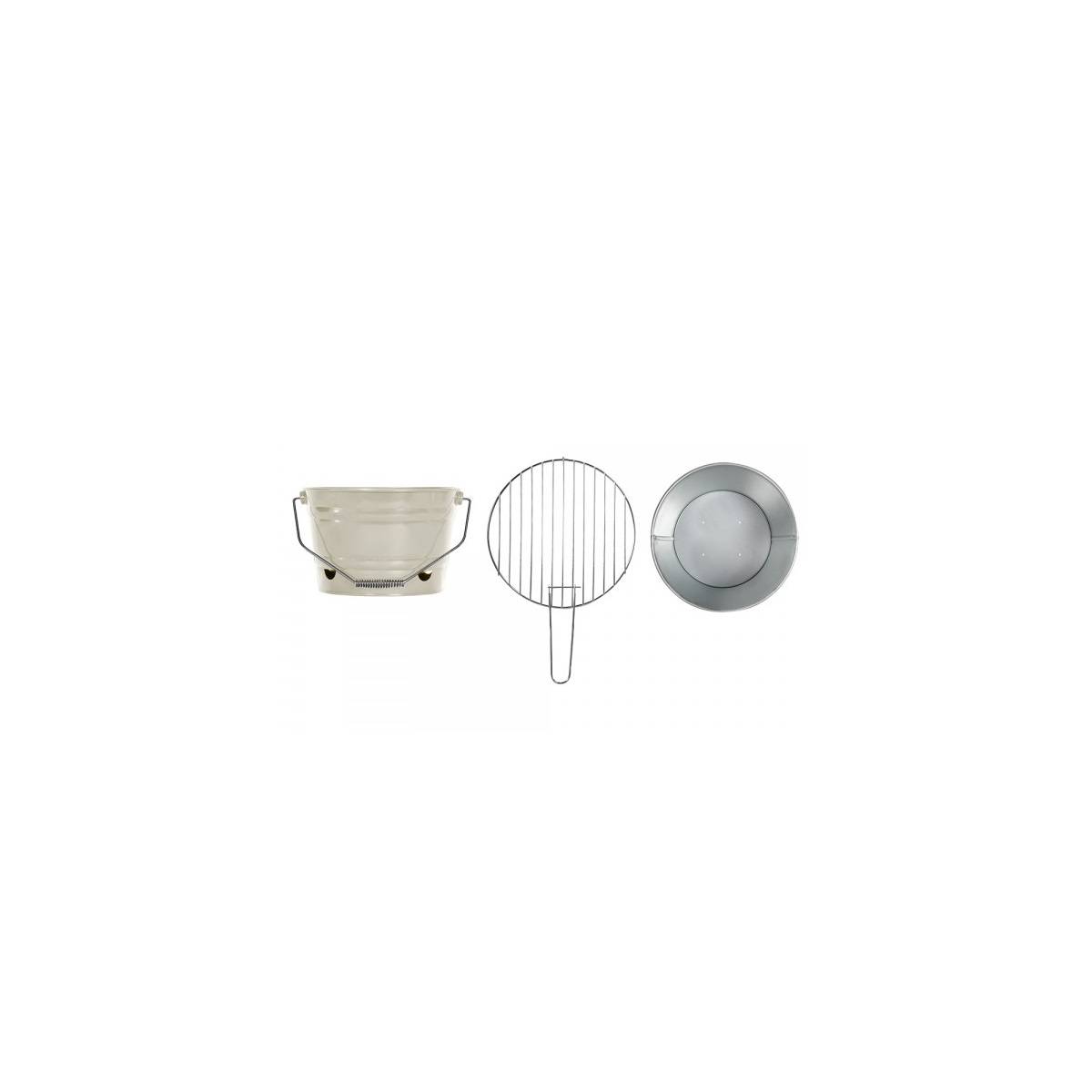 Livoo - Barbecue à charbon 27cm crème DOC327C Livoo - Image 5
