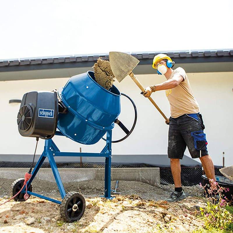Scheppach - Bétonnière 180L 800W mobile puissante pour chantiers – MIX180 – Scheppach - Image 2