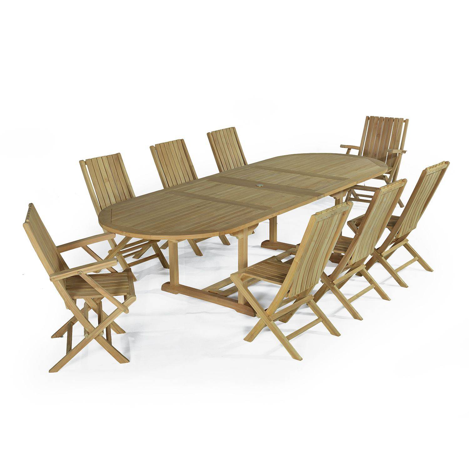 Teck'Attitude - Salon de jardin en teck massif Malte, 8 places - TECK'Attitude - Image 1