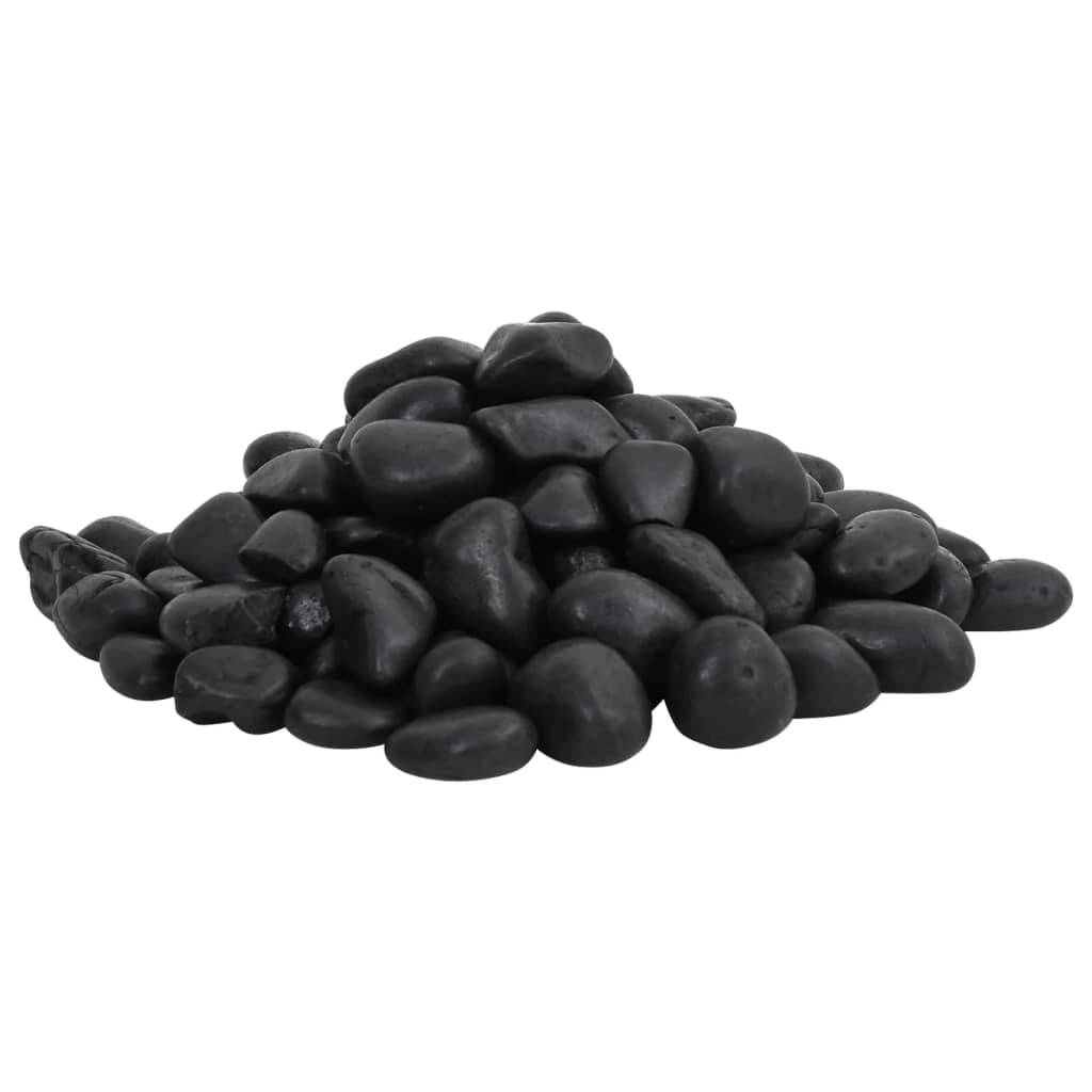 ComfortXL - Galets Décoratifs Noirs Pierres Polies pour Jardin Paillage Déco Aquarium 2-5 cm 25 kg - ComfortXL Outdoor Living - Image 2