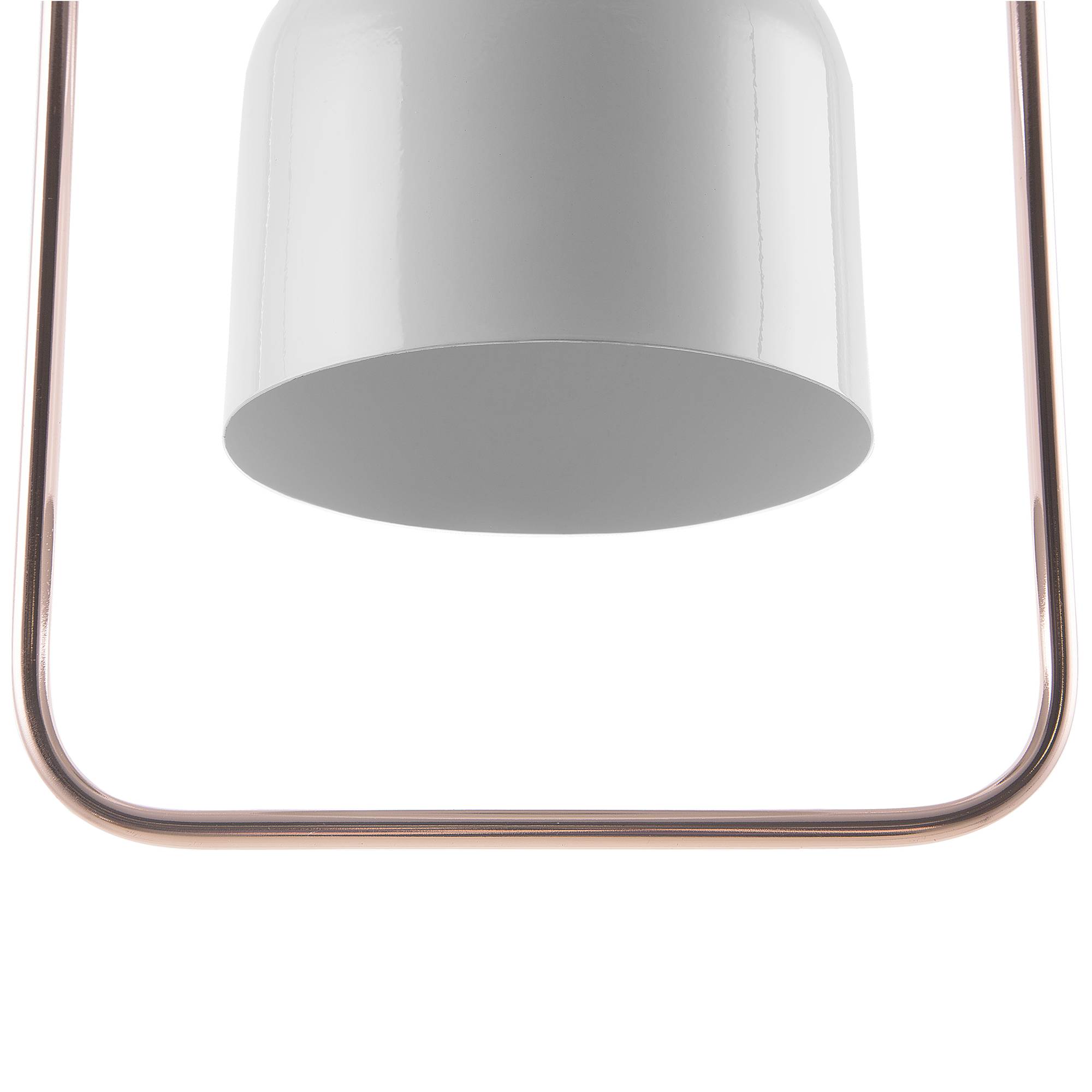 Beliani - Lampe suspension Métal Blanc MAVONE - 24x15x121- Beliani - Image 4