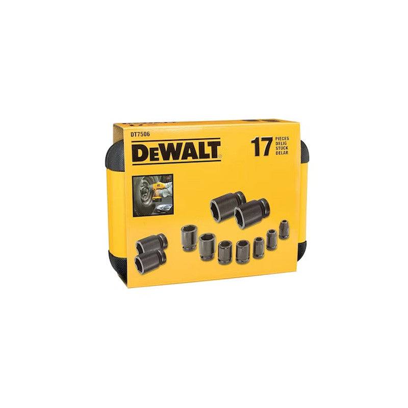 Coffret de 16 douilles à chocs DEWALT DT7506-QZ 1/4" - 1/2" avec adaptateur Dewalt - Image 2