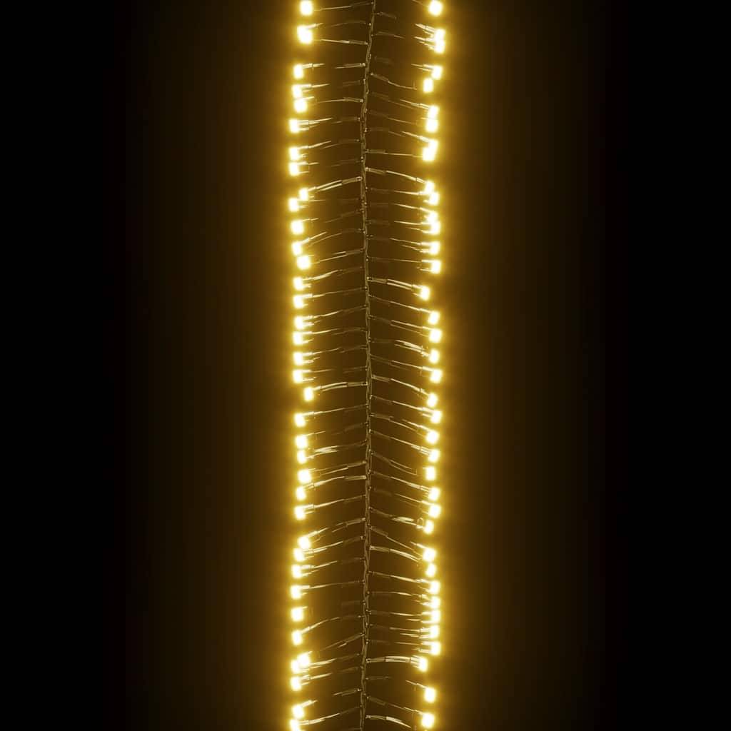 Guirlande LED Groupée PVC 8 Modes pour Fêtes Noël Jardin Blanc Chaud 400 LED 7,4m – ComfortXL Outdoor Living - Image 5