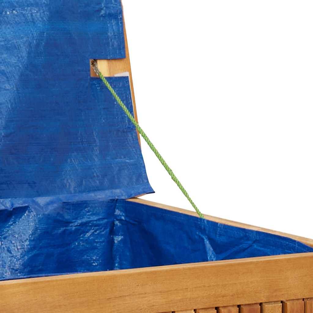 ComfortXL - Banc de Rangement Jardin Bois d'Acacia Massif Étanche avec Coussin Gris pour Terrasse Brun 90x50x60.5 cm – ComfortXL Outdoor Living - Image 10