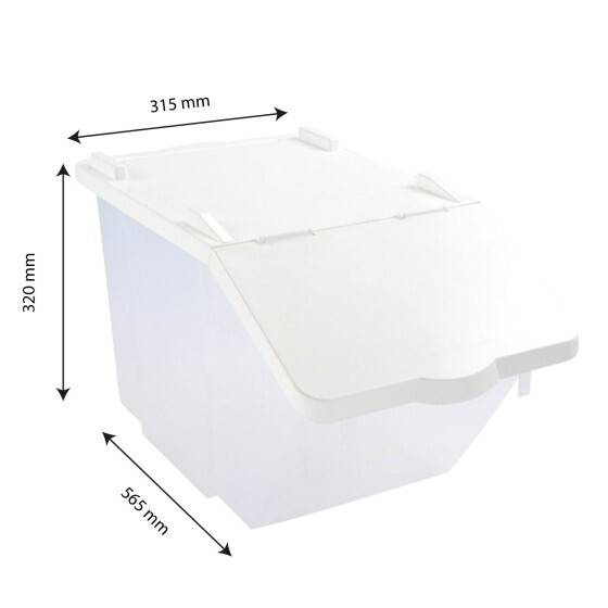 Bac à ingrédients 30 L + couvercle - Gilac - Image 2