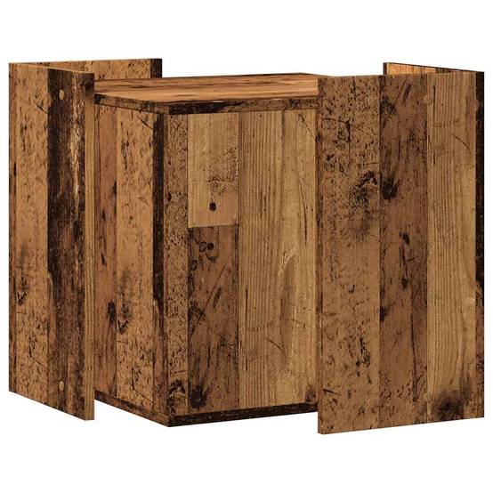 Vidaxl - Meuble de bac à litière pour chat vieux bois bois d'ingénierie vidaXL 857758 - Image 6
