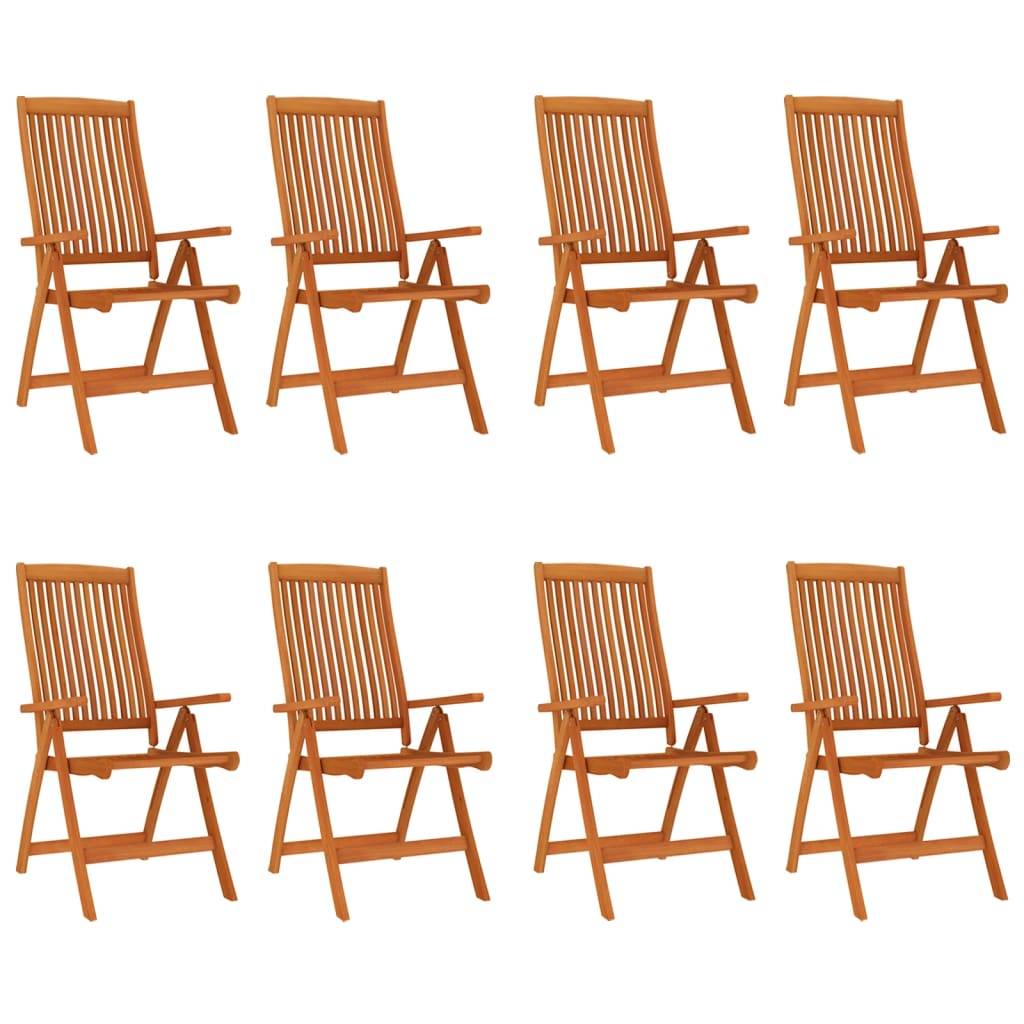 Chaises de jardin pliables Bois d'eucalyptus massif 58 x 71 x 112 cm - PANGIVO - Image 2