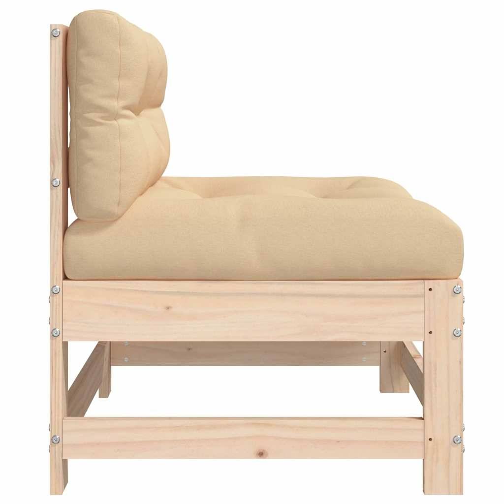 Vidaxl - Canapés centraux avec coussins 2 pcs bois de pin massif vidaXL 825576 - Image 8