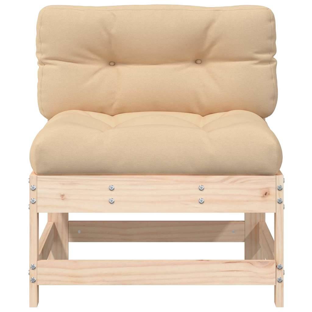 Vidaxl - Canapés centraux avec coussins 2 pcs bois de pin massif vidaXL 825576 - Image 6