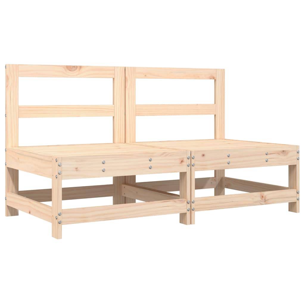 Vidaxl - Canapés centraux avec coussins 2 pcs bois de pin massif vidaXL 825576 - Image 4