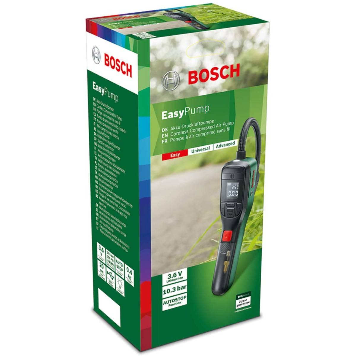 Bosch - Pompe à air comprimé à batterie 3.6 V 3Ah 10.3bar BOSCH Easy Pump Chargeur USB - Image 8