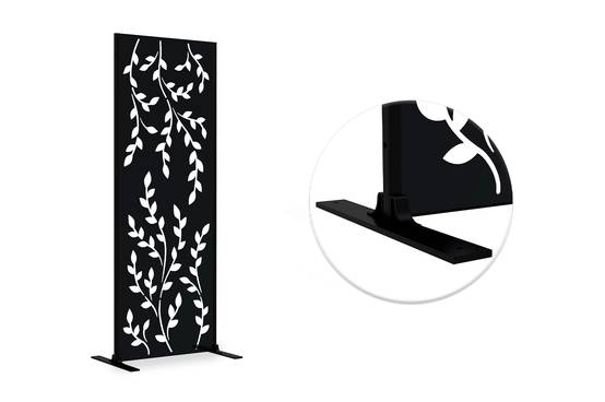 Casanoov Lot de 2 panneaux décoratifs FOLYA noir H.160 cm motif intégral - Image 4