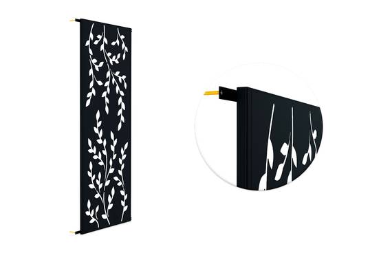 Casanoov Lot de 2 panneaux décoratifs FOLYA noir H.160 cm motif intégral - Image 6