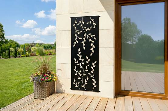 Casanoov Lot de 2 panneaux décoratifs FOLYA noir H.160 cm motif intégral - Image 7
