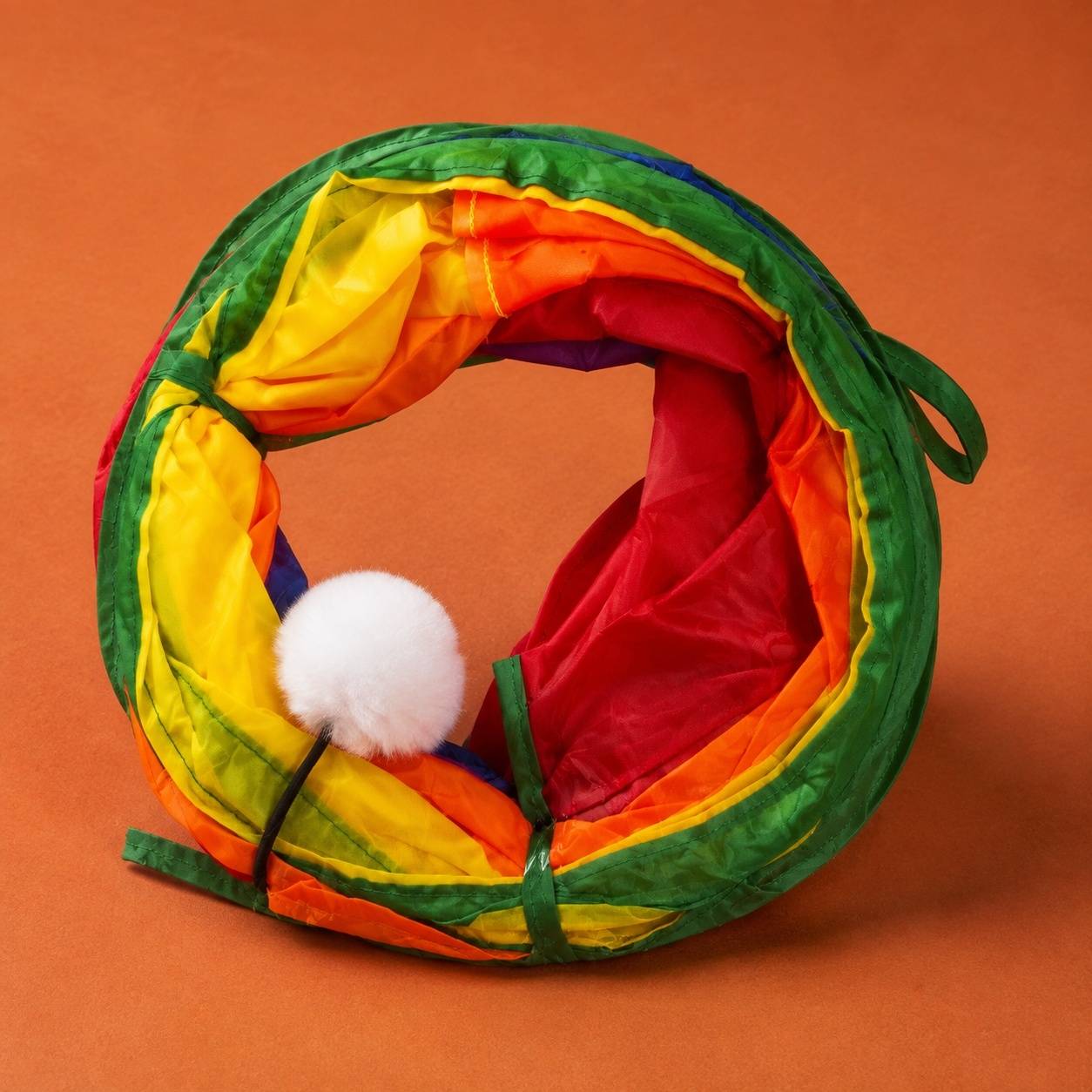 Tunnel Pour Chats D'intérieur Pliable Jeu Interactif Deux Voies Pour Lapins Cobayes - Image 9