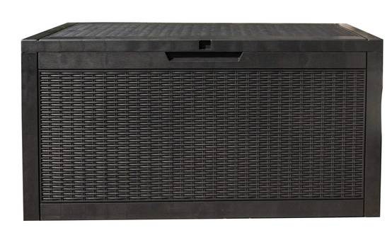 Coffre de rangement extérieur 62,7x121,7x54,5cm 380L résistant aux intempéries - PRACTO GARDEN - Image 1