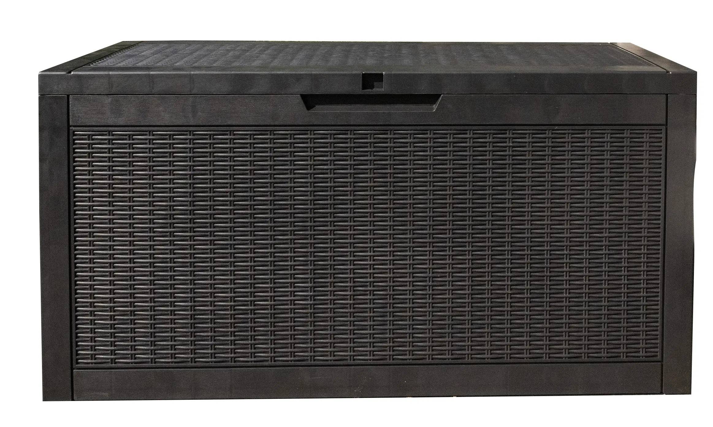Coffre de rangement extérieur 62,7x121,7x54,5cm 380L résistant aux intempéries - PRACTO GARDEN - Image 1