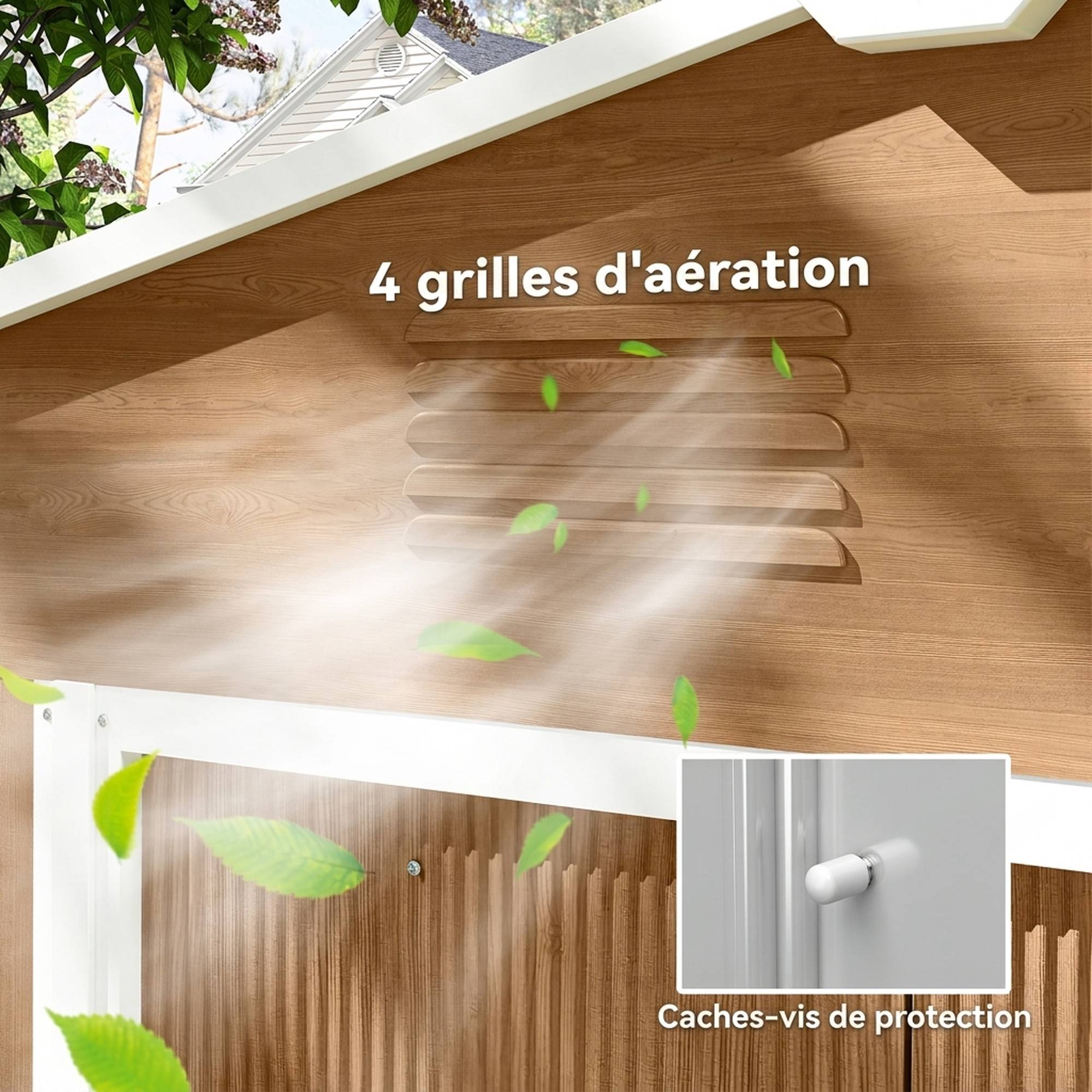 ComfortXL - Abri de jardin en acier galvanisé marron foncé 3,6 m² 236 x 171 x 191 cm pour outils à portes coulissantes - Image 6