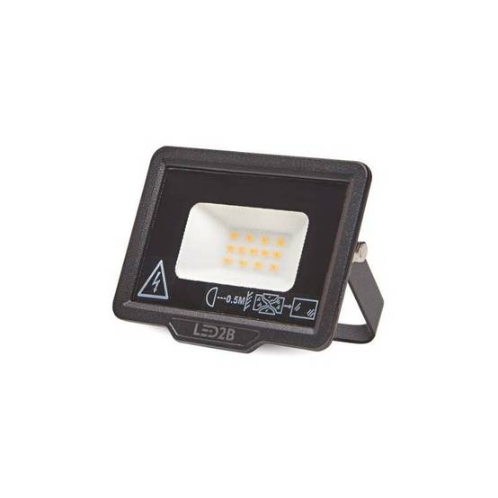 Projecteur LED MH 10W noir 3000K IP65 blanc chaud - Image 3