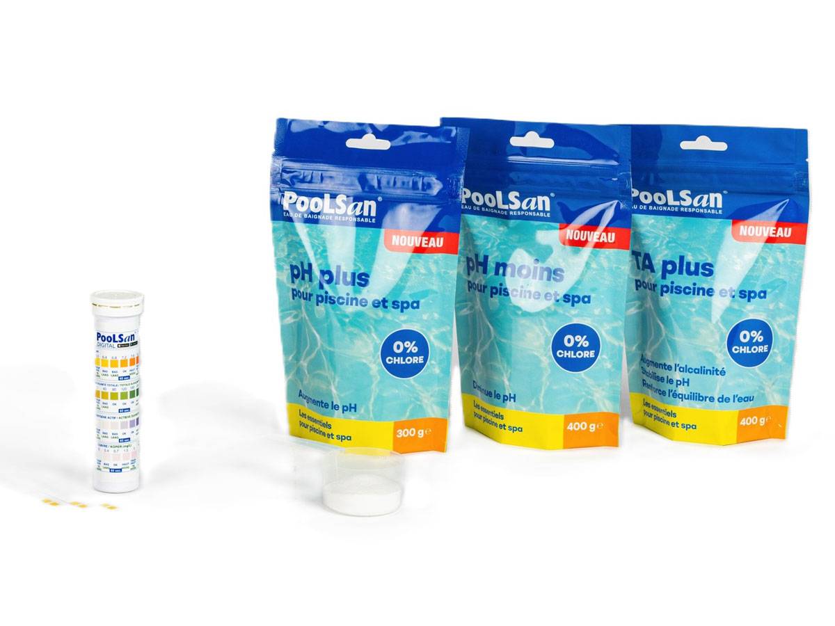 Poolsan - BSI - PooLSan - Kit Equilibre De l'Eau - Pour l'Equilibre De l'Eau Piscine Et Spa - Image 1