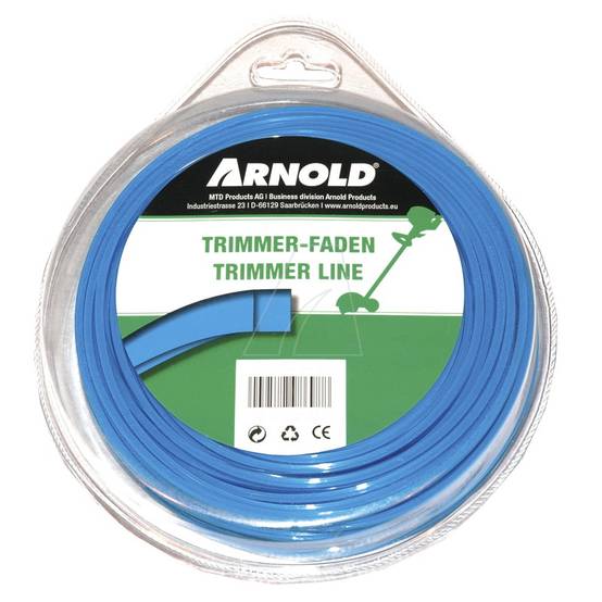 Arnold - Fil de coupe-bordure carré en nylon 2,4 mm × 72 m Arnold