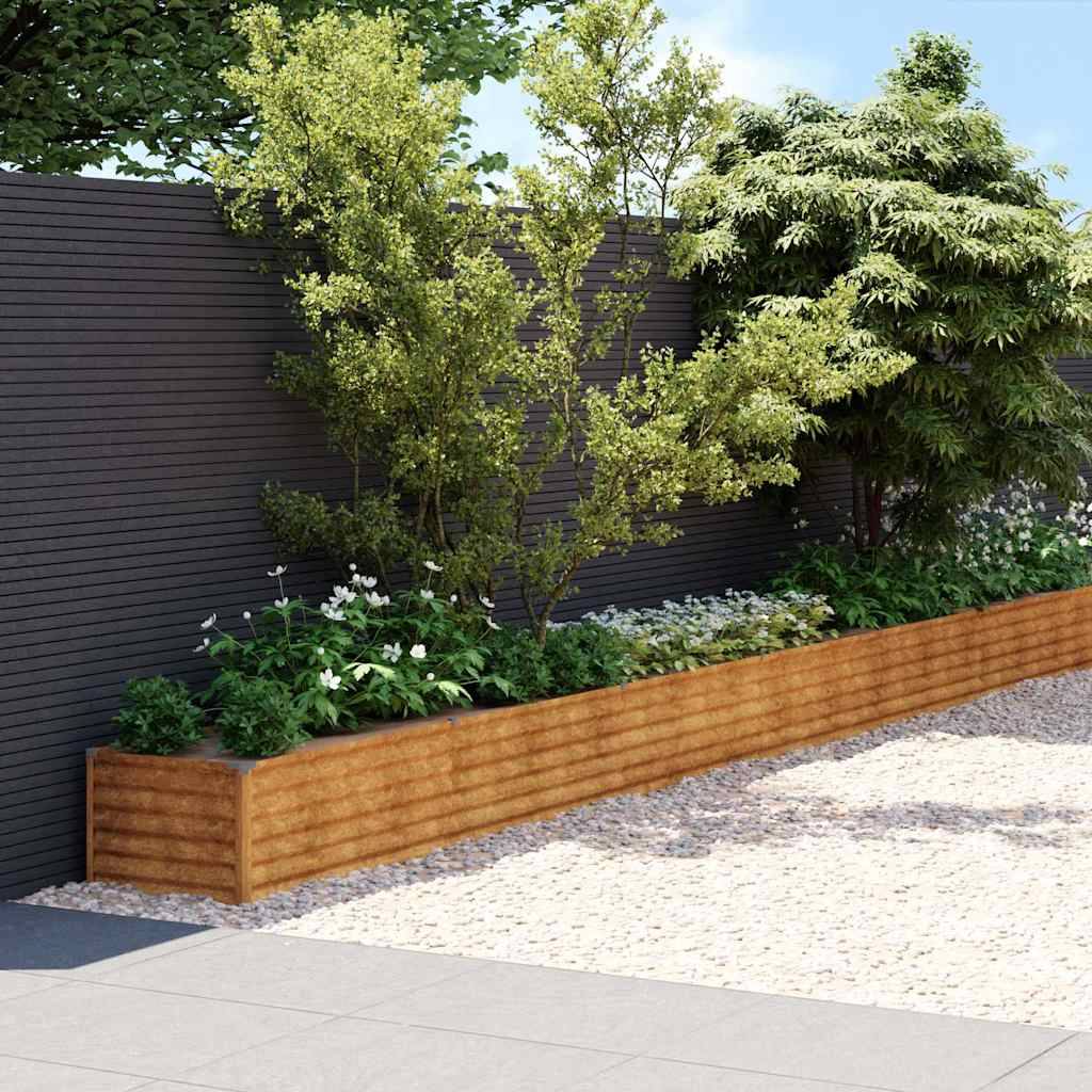 Prolenta Premium - Jardinière acier marron 960 x 50 x 36 cm - Prolenta premium p381.7 - Image 1