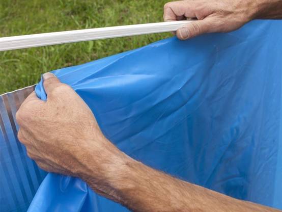 Gre Pools - Liner 0,40 bleu uni piscine en huit 7,10m x 4,50m x1,20m Gre Pools - Image 2