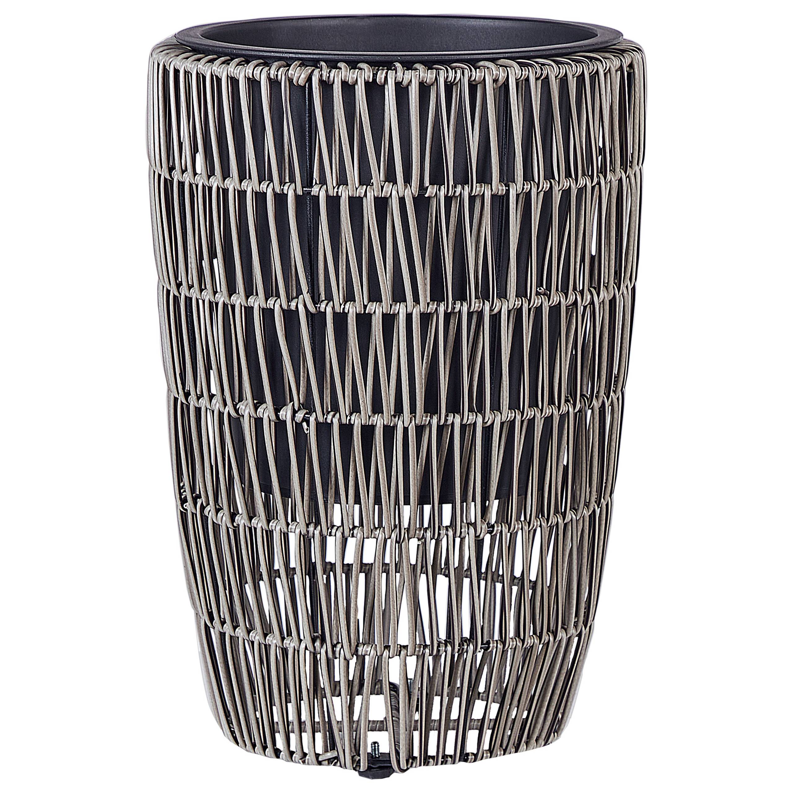 Beliani - Cache-pot d'extérieur Polyrotin Marron CHELONE - 34x34x66- Beliani - Image 7