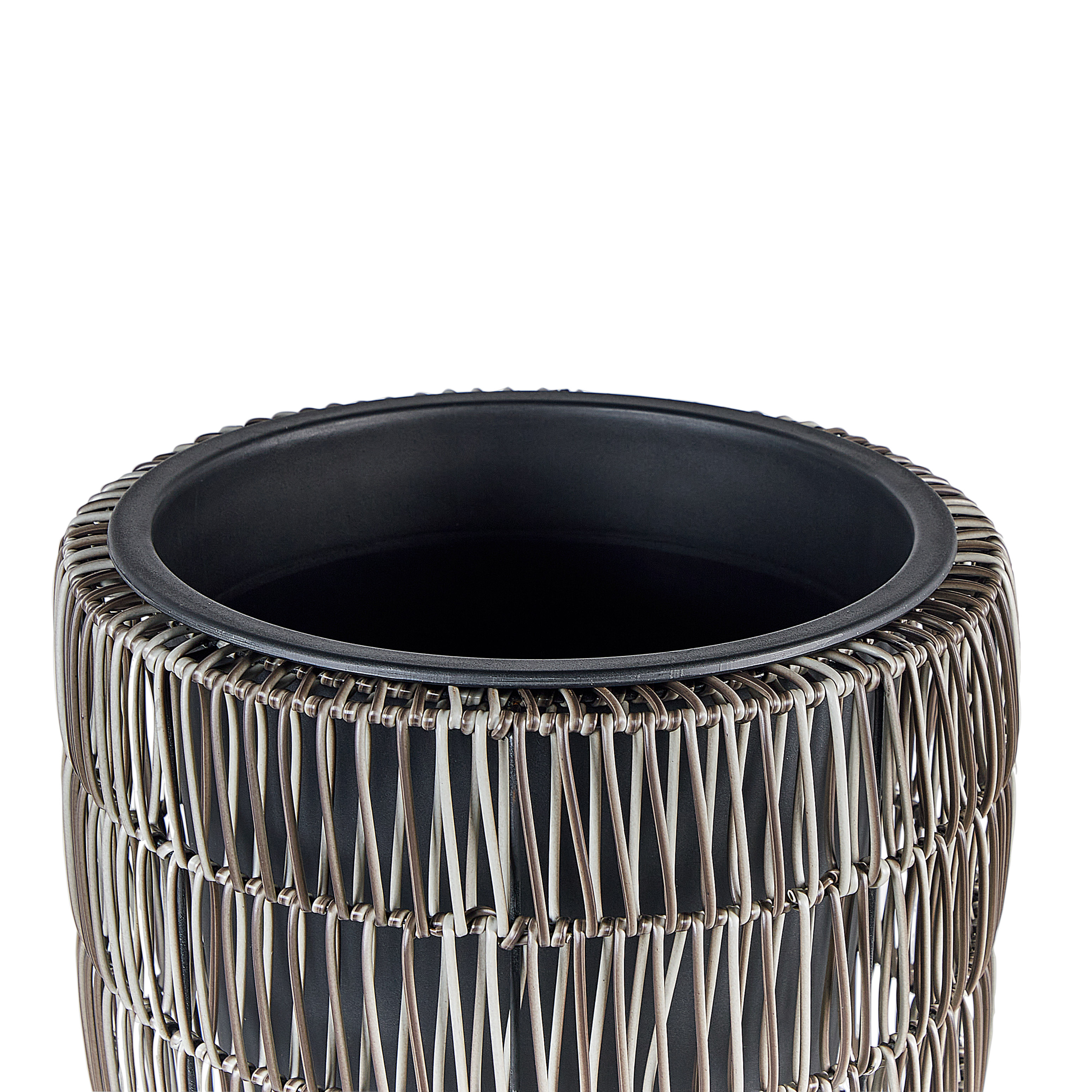 Beliani - Cache-pot d'extérieur Polyrotin Marron CHELONE - 34x34x66- Beliani - Image 10
