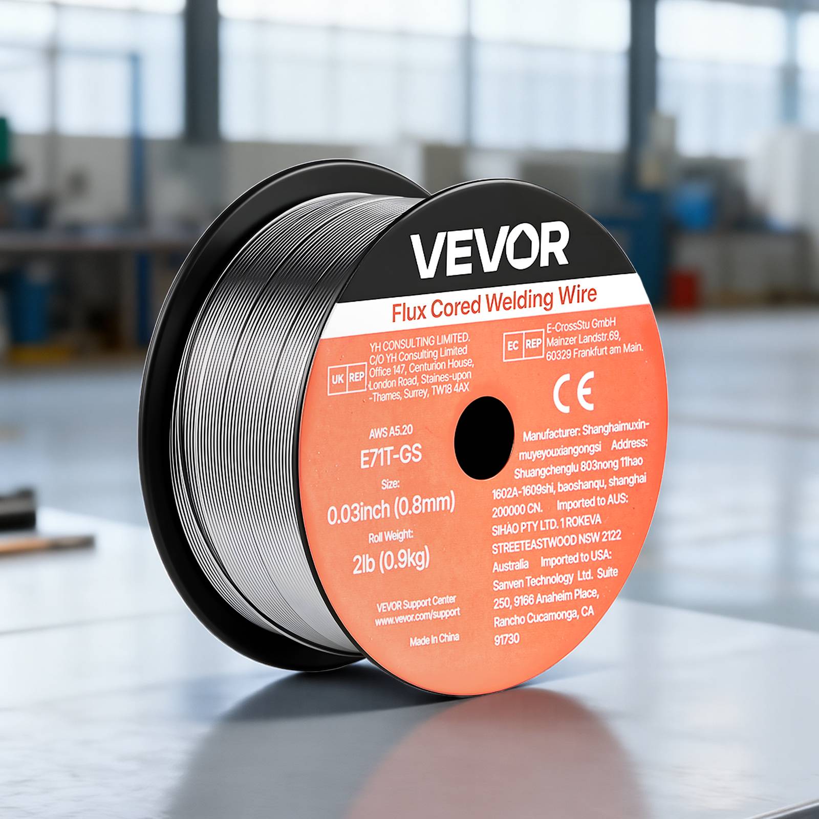 Vevor - VEVOR Fil fourré sans gaz 0,8 mm - 3 bobines de 0,9 kg, E71T-GS, pour acier doux, toutes positions, usage extérieur. - Image 8