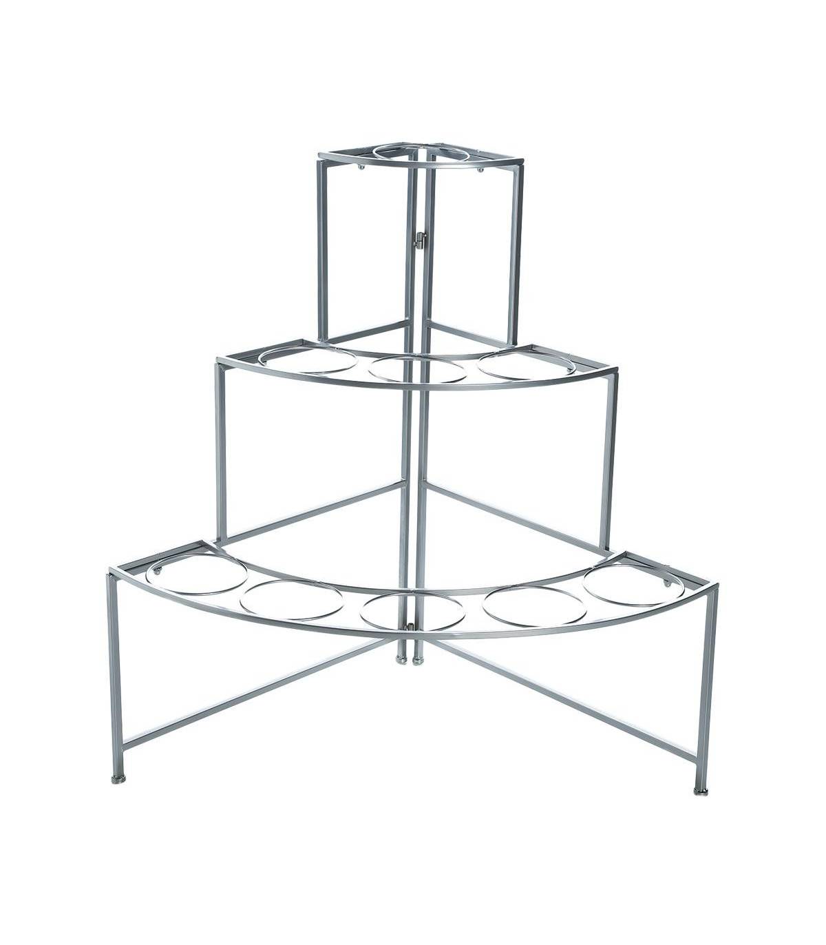 Etagère Présentoir pour fleurs en zinc avec 9 cache-pots - Image 2