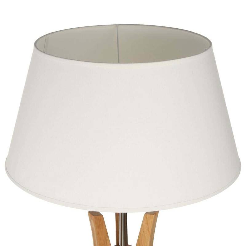 Lampadaire trépied bambou Kalo blanc Atmosphera - Image 4