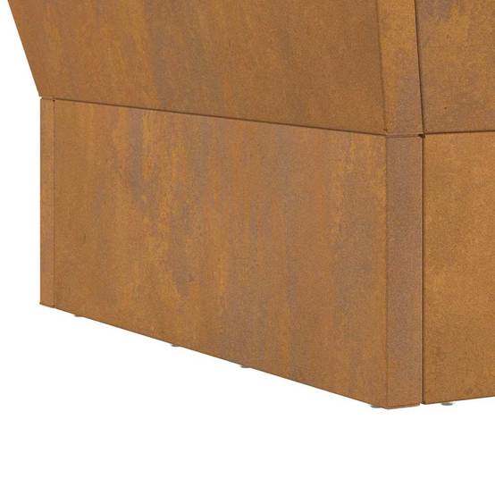 ComfortXL - Brasero Carré de Jardin en Acier Foyer Extérieur pour Terrasse Marron 40x40 cm – ComfortXL Outdoor Living - Image 9