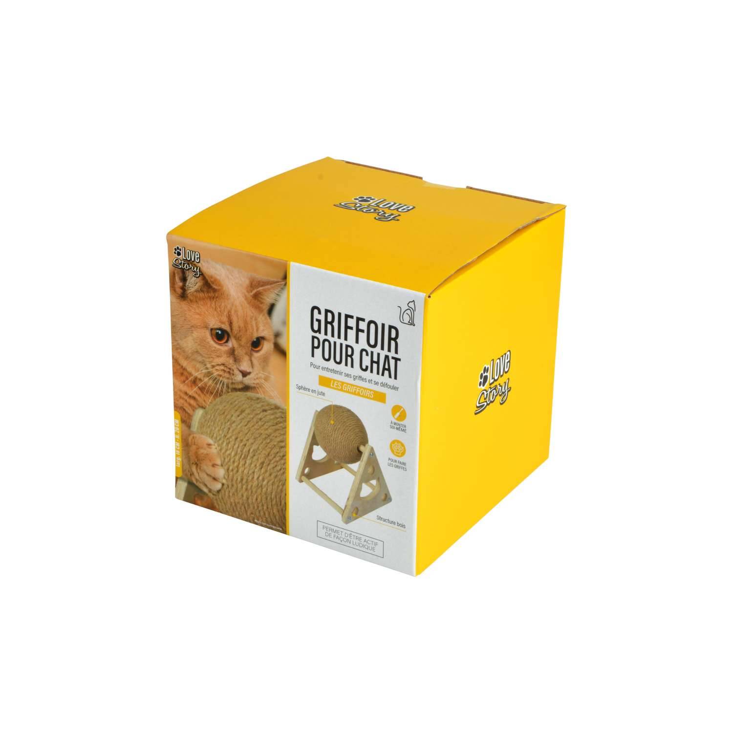 Love Story - Griffoir pour chat Malo avec boule rotative - Beige - Love Story - Image 2