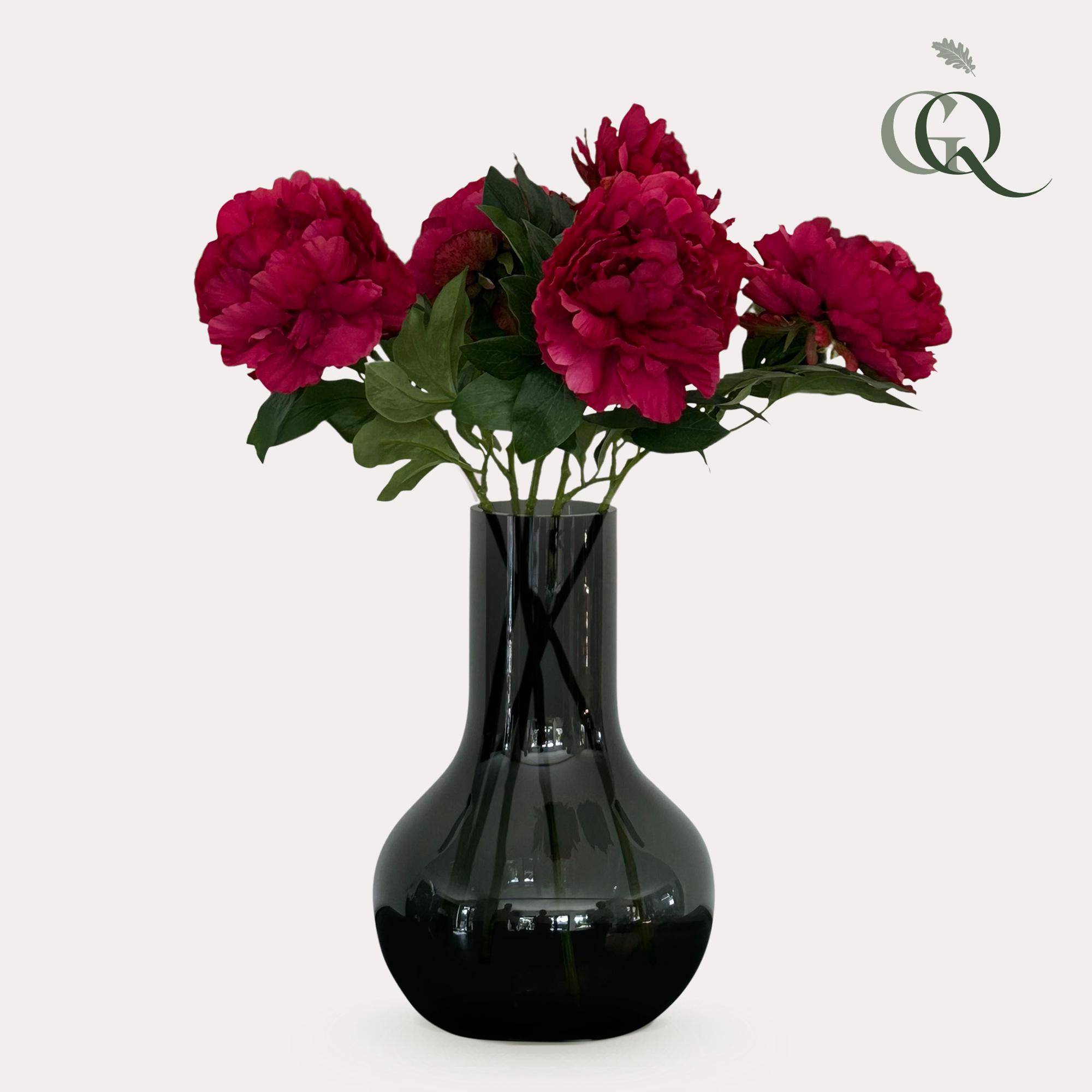 PANGIVO - Fleurs artificielles pivoines synthétique rose foncé 65 x 15 x 15 cm - PANGIVO - Image 2