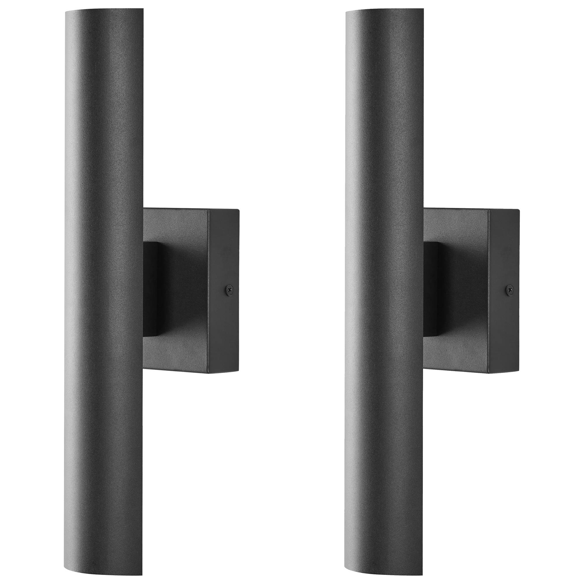 Beliani - Lampe murale pour l'extérieur Aluminium Noir KOROS - Beliani - Image 2