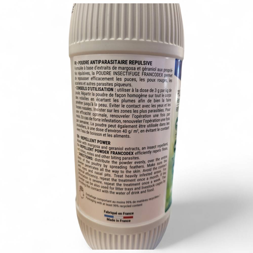 Francodex - Poudre Antiparasitaire répulsive 900 g, pour volaille. - Image 3