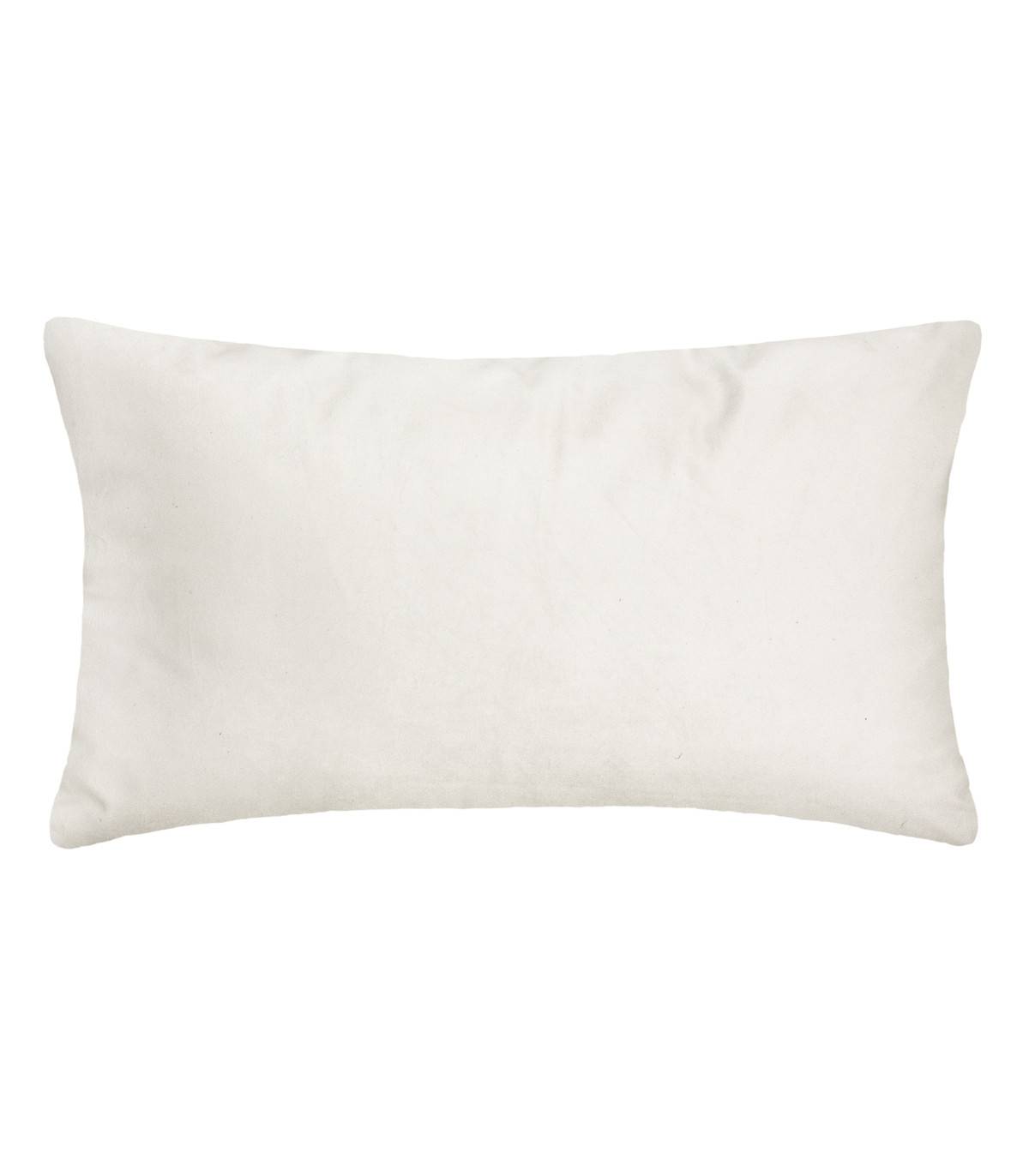 Coussin déhoussable velours Ivoire et Or 30 x 50 cm - Image 4